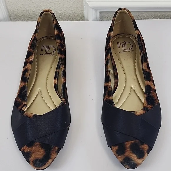 ND New Direction Rhemy Leopard Cheeta Print Women's Flats Shoes Size 7.6 - Picture 1 of 10